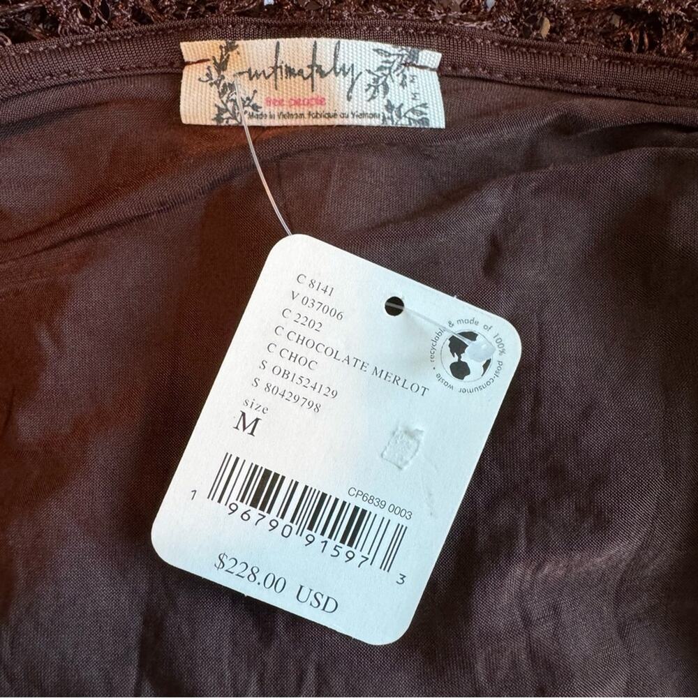 Free People Intimately NWT Smoke and Mirrors Slip Bodysuit Size M - Picture 8 of 12